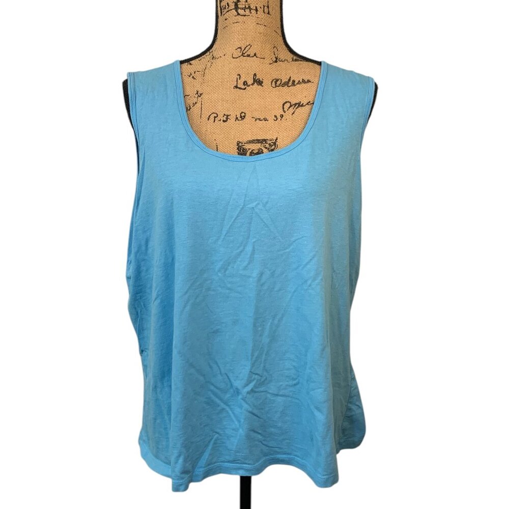 (E-129) short sleeves womwns top size 2XL blue color - Picture 2 of 7